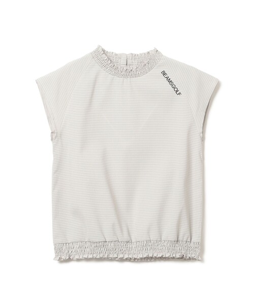 シャツ ブラウス BEAMS GOLF ORANGE LABEL / シャーリング モックネックシャツ 2023SS BEAMS GOLF ORANGE LABEL シャーリング モックネックシャツ