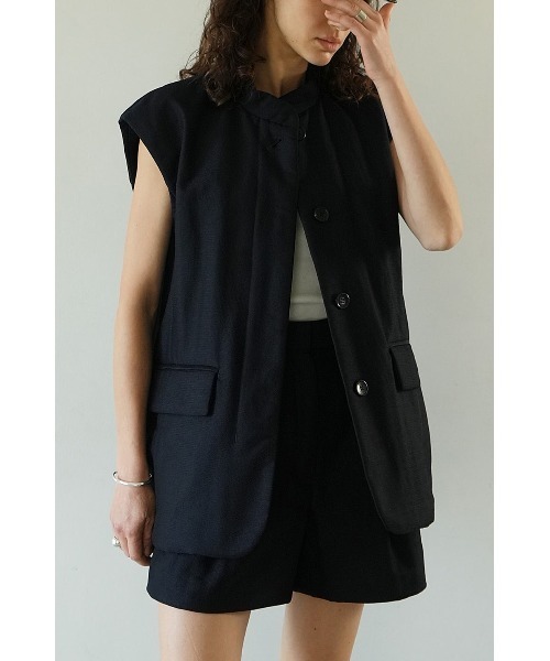 CLANE（クラネ） ベスト ジレ CLANE/クラネ/PADDED MESH VEST