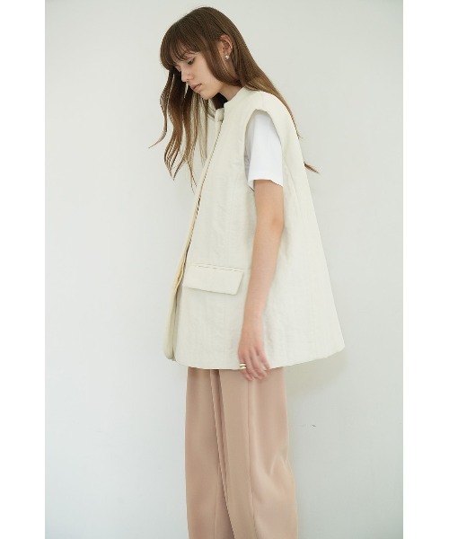 CLANE（クラネ） ベスト ジレ CLANE/クラネ/PADDED MESH VEST