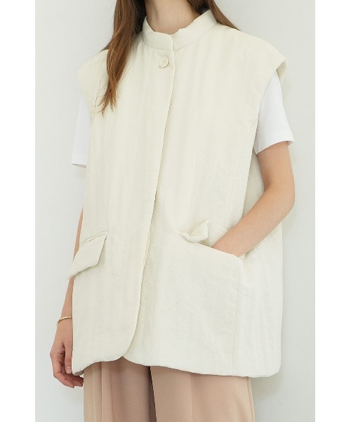 CLANE（クラネ） ベスト ジレ CLANE/クラネ/PADDED MESH VEST