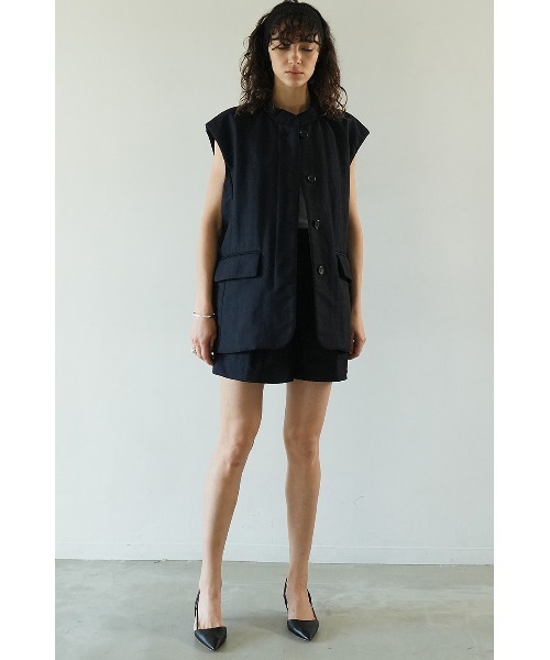 CLANE（クラネ） ベスト ジレ CLANE/クラネ/PADDED MESH VEST