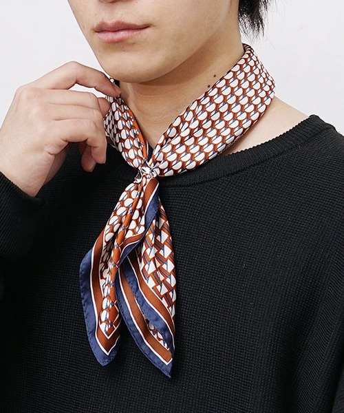 GIVENCHY スカーフ ロゴプリント ミニスカーフ バンダナ MinoriTY スカーフ バンダナ 「MinoriTY」フェイクシルク