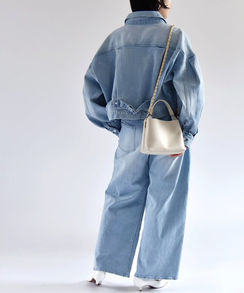 rirandture ボリュームスリーブGジャン CANAL JEAN デニムジャケット gジャン RED CHOP WORKS バルーン