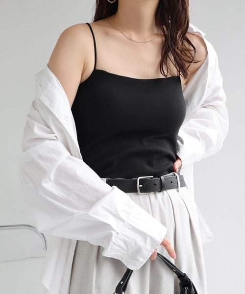 エメイン / 新品・未使用 バックデザインカップ付きキャミ 2色セット 2点セット ブラトップ カップ付き タンクトップ 背中あき