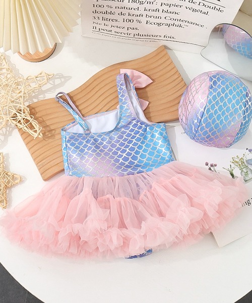 TeddyShop（テディショップ） 水着 キッズ水着 ワンショル風マーメイド