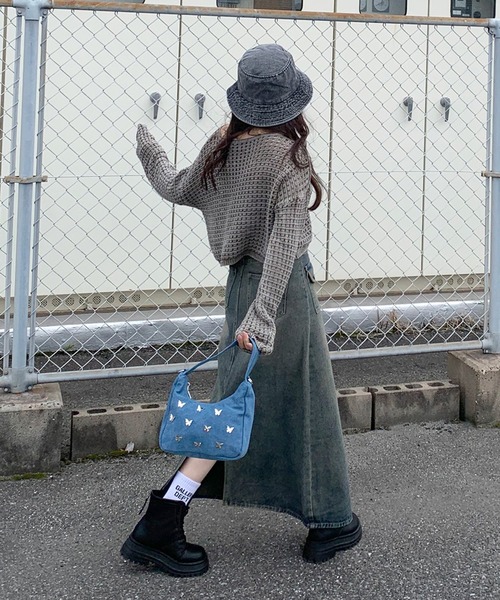 対々ページ！！ non-hedge ハンドバッグ 蝶モチーフ付2WAYバッグ : ZOZOTOWN