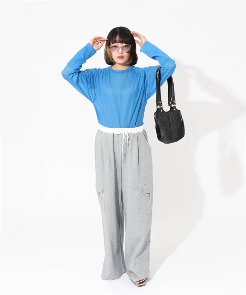シアーラグランロンTシャツ ≪手洗い可能≫ シアーラグランロンTシャツ ≪手洗い可能≫ | ファッション通販