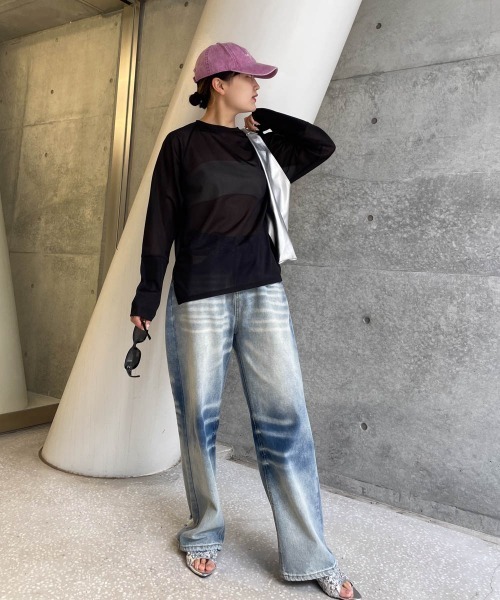 シアーラグランロンTシャツ ≪手洗い可能≫ tシャツ シアーラグランロンT「手洗い可能」 レディース