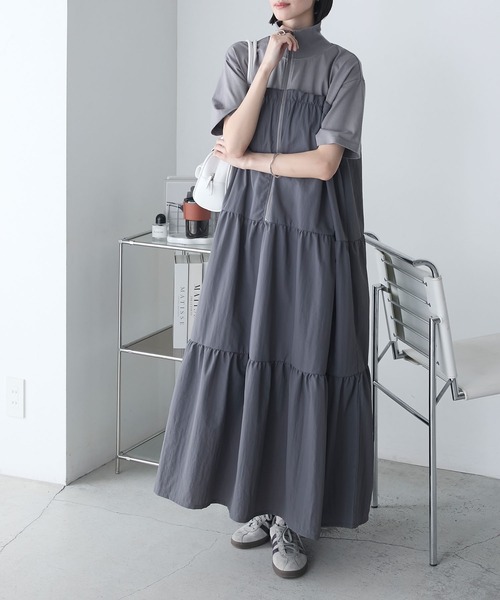 forksy.（フォルクシー） ワンピース 「forksy.」ハーフジップ