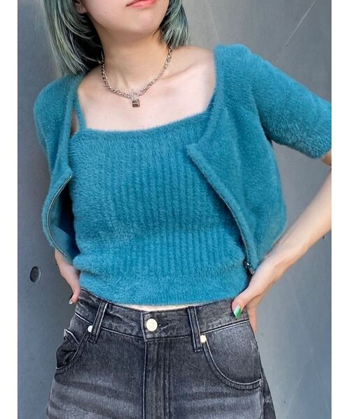 ニット セーター シャギーニットアンサンブル レディース DAY CLOSET アンサンブル 「non-no1.2月合併号掲載」レディース