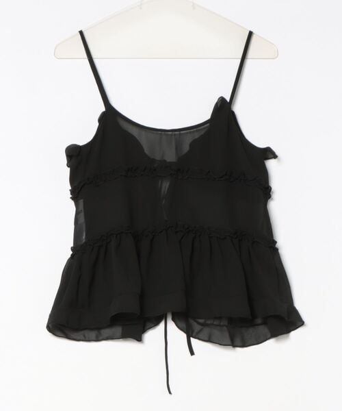 SETUP7（セットアップセブン） キャミソール 「SETUP7」リボンシフォン
