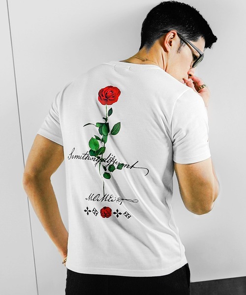 SOMEDIFF（サムディフ） tシャツ 半袖バラTシャツ メンズ メンズ