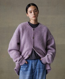 ADAM ET ROPE' カーディガン 「定番」モヘアミックス オーバー