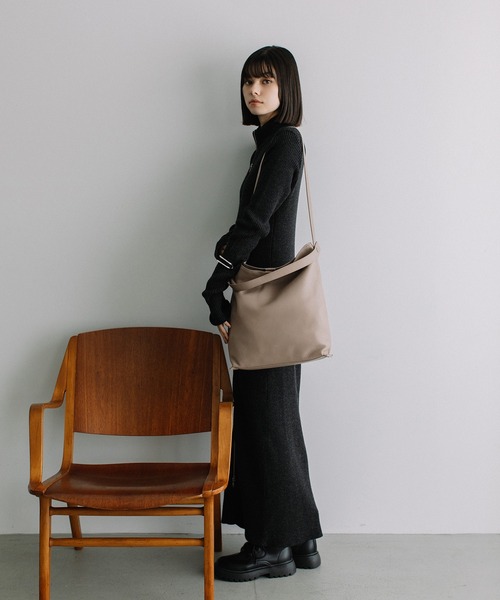 【極美品】Beau're　牛革×キャンバスショルダーバッグ　レディース　ブランド Beau're（ヴュレ） ショルダーバッグ バッグ BEAURE カウレザー 2