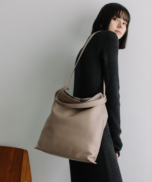 【美品】 HOMMON ゴートピュレバッグ ハンドバッグ ショルダーバッグ Beau're（ヴュレ） ショルダーバッグ バッグ BEAURE カウレザー 2