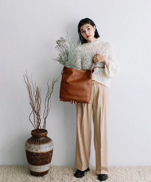 【極美品】Beau're　牛革×キャンバスショルダーバッグ　レディース　ブランド Beau're（ヴュレ） ショルダーバッグ バッグ BEAURE カウレザー 2