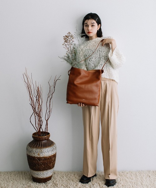 【美品】 HOMMON ゴートピュレバッグ ハンドバッグ ショルダーバッグ Beau're（ヴュレ） ショルダーバッグ バッグ BEAURE カウレザー 2
