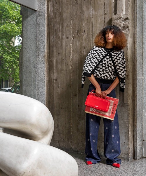 カーディガン 「TheMwave」ジャガードカーディガン レディース MSGM カーディガン 「TheMwave」ジャガードカーディガン