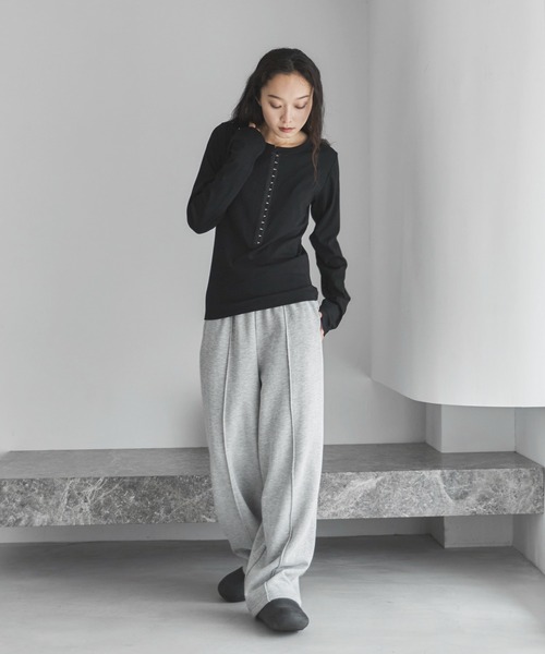 IRIE スウェットパンツ　サイズM feepur スウェットパンツ ジャージ ピンタック裏起毛ワイド