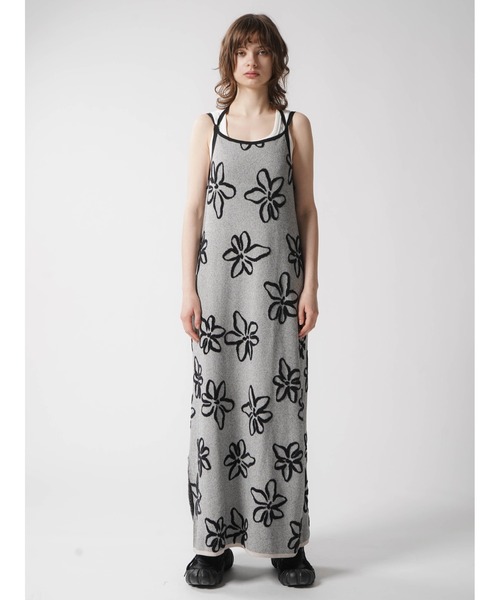 ワンピース FLOWER JACQUARD KNIT ONEPIECE : ZOZOTOWN Yahoo!店