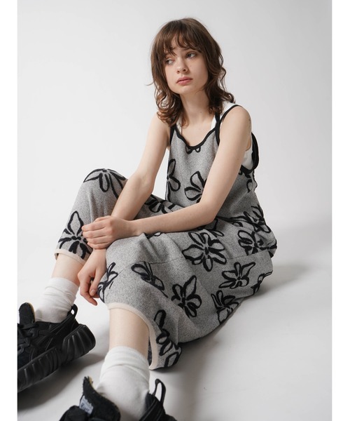 ワンピース FLOWER JACQUARD KNIT ONEPIECE : ZOZOTOWN Yahoo!店