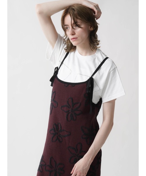 ワンピース FLOWER JACQUARD KNIT ONEPIECE : ZOZOTOWN Yahoo!店