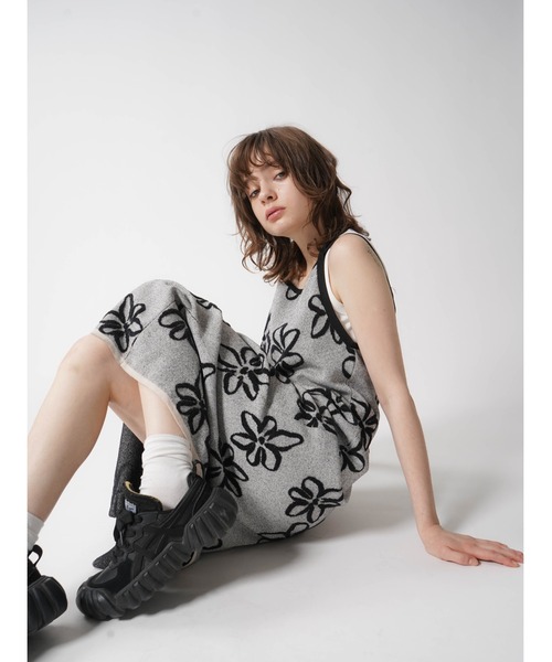 ワンピース FLOWER JACQUARD KNIT ONEPIECE : ZOZOTOWN Yahoo!店