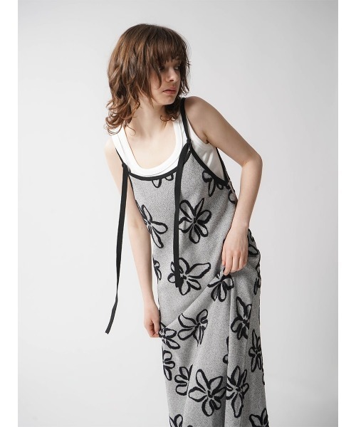 ワンピース FLOWER JACQUARD KNIT ONEPIECE : ZOZOTOWN Yahoo!店