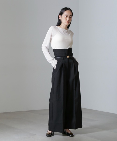 NANO universe（ナノ・ユニバース） パンツ ハイウエストセンター