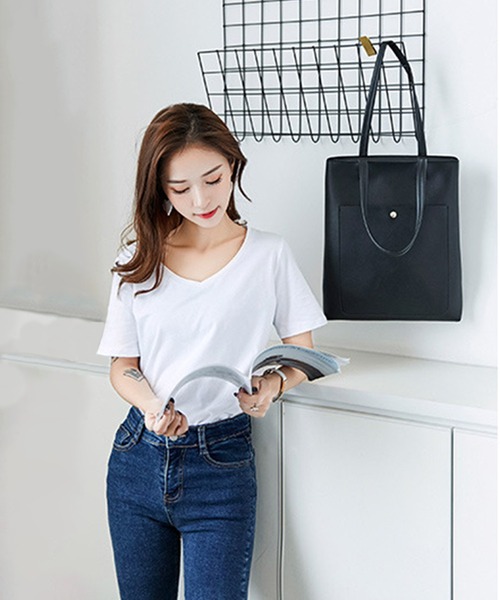 トートバッグ新品未使用 leather 'big' low white［large］ – thehighlights