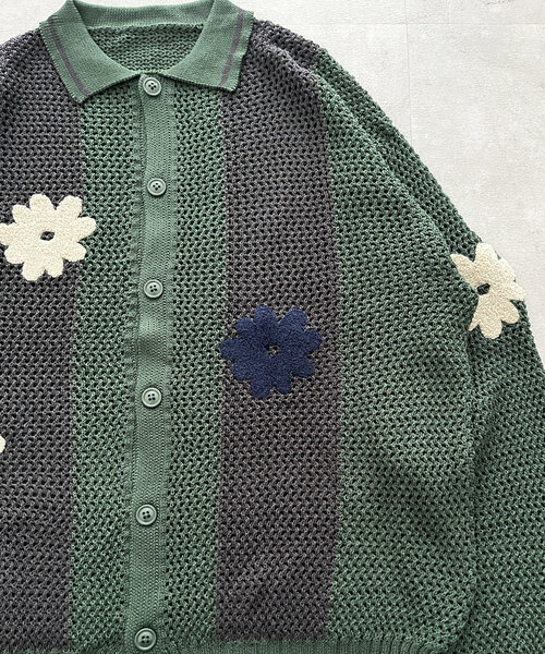 CPCM 襟付きメッシュカーディガン【新品、タグあり】 U.S. POLO ASSN.】襟付きメッシュカーディガン | CPCM(シーピー