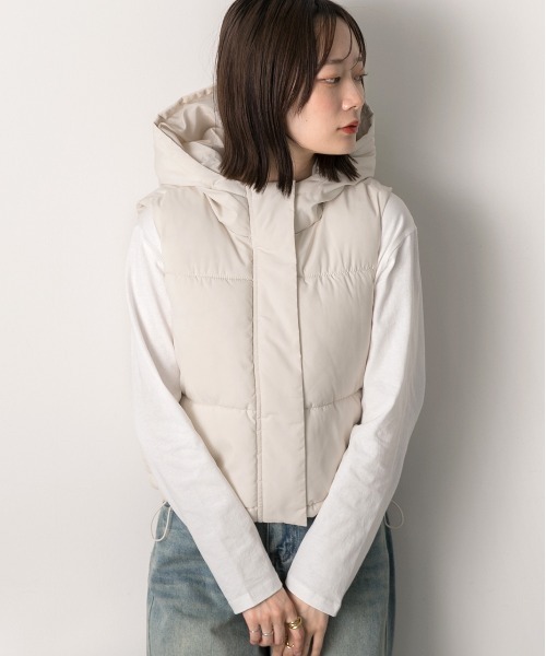 tobechic♡フード付きダウンベスト tobechic♡フード付きダウンベスト TO BE CHIC（ダウンベスト）の