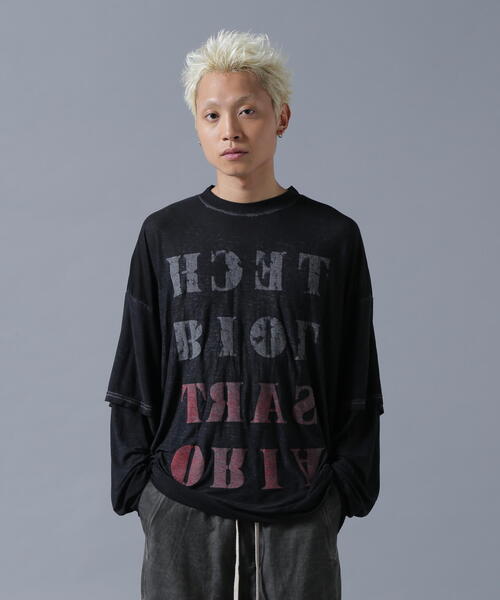 tシャツ DankeSchon/ダンケシェーン/OPAL FAKE LAYER LST レディース メンズ DANKE SCHON tシャツ DankeSchon/ダンケシェーン/OPAL FAKE