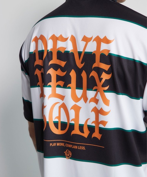 DEVEREUX GOLF ポロシャツ ミケボーダー ポロ メンズ レディース