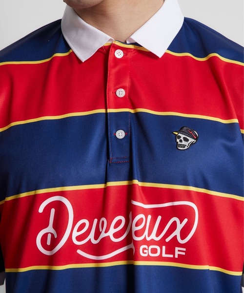 DEVEREUX GOLF ポロシャツ ミケボーダー ポロ メンズ レディース