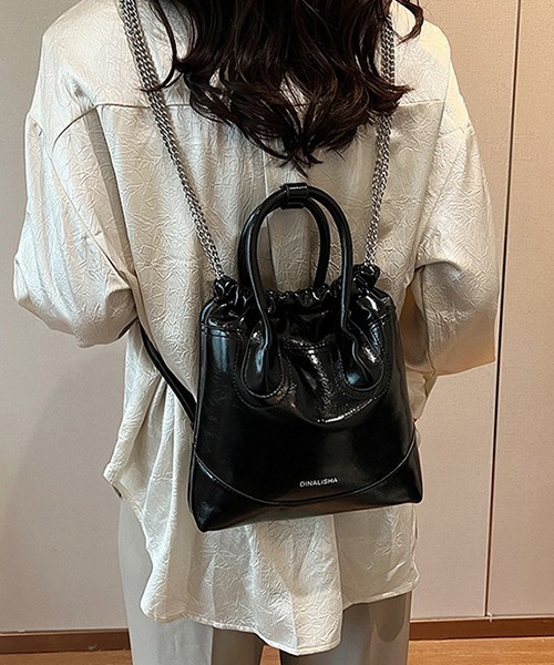 値下げ！2way巾着ショルダーバッグ＋元クソガキトート FREE STYLISTS ショルダーバッグ バッグ 2way巾着ショルダーバッグ