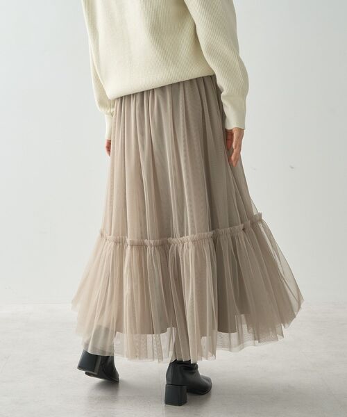 定価半額以下 【新品タグ付き】 Ameri vintage チュールスカート OTONA MUSE DOT TULLE SKIRT（スカート）｜Ameri（アメリ）の