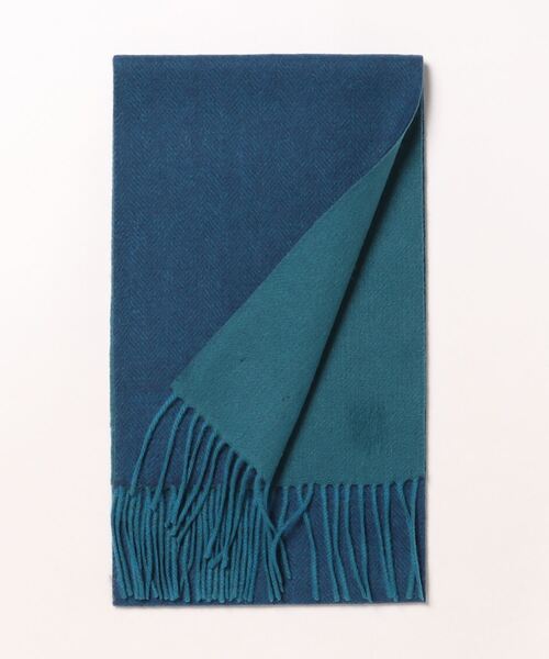 MONSIEUR NICOLE（ムッシュニコル） マフラー ヘリンボン リバーシブル