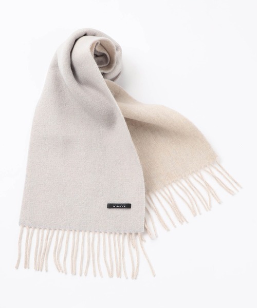 MONSIEUR NICOLE（ムッシュニコル） マフラー ヘリンボン リバーシブル