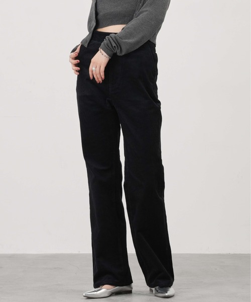 1chaku.（イッチャク） マルチサイズ パンツ コーデュロイフレアパンツ