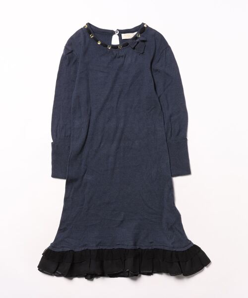モナリザ ワンピース 130cm MONNALISA ワンピース モナリザOP キッズ 子供服 女の子