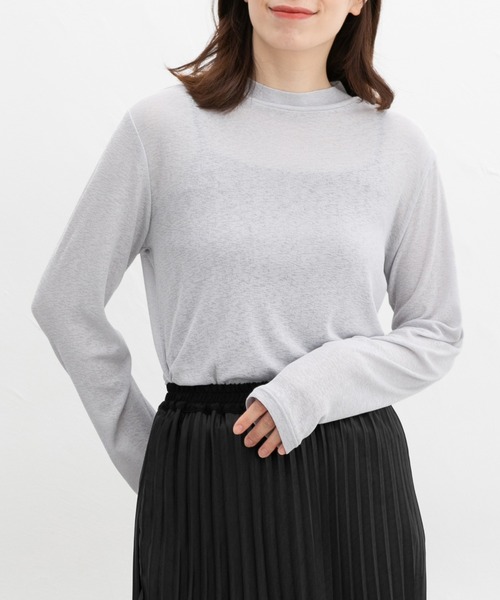 POPPY スワンシアーハイネックトップス Swan see-through tops (High / Crew neck) – POPPY