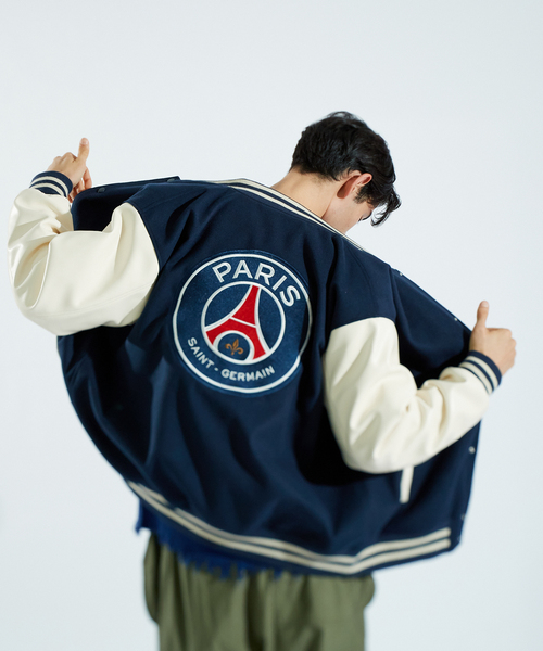 パリ・サンジェルマン ホワイト カジュアル スポーツ ジャケット アンセム PSG ナイキ ジャケット - ホワイト