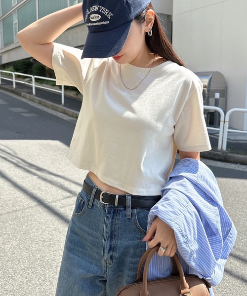 andme（アンドミー） tシャツ 半袖 「新色追加」汗染み防止半袖ミニT