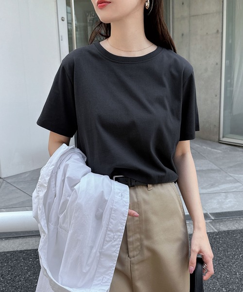 tシャツ 汗染み防止半袖ミニTシャツ レディース | andme | 13