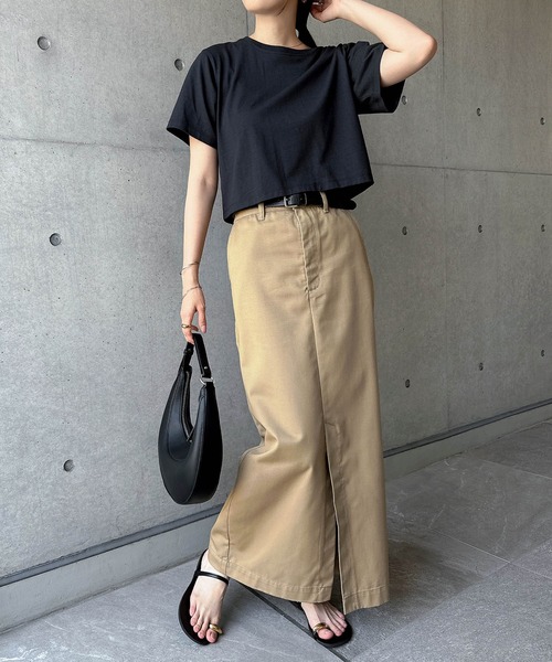 tシャツ 汗染み防止半袖ミニTシャツ レディース | andme | 17