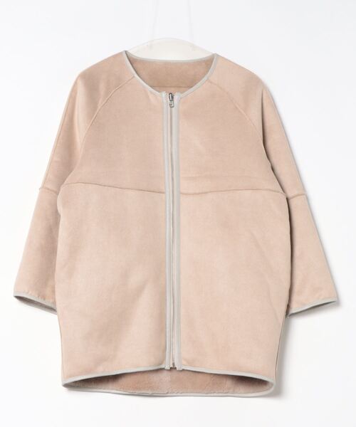 ELENDEEK（エレンディーク） ノーカラーコート FREE ブラック