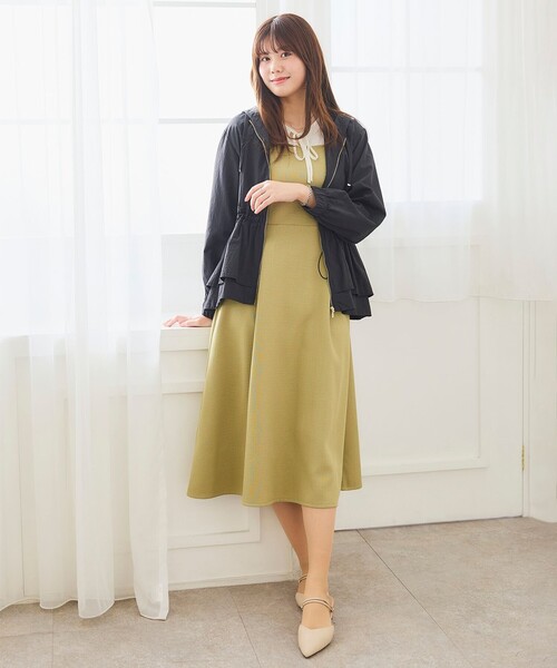 Feroux（フェルゥ） ワンピース ドッキング見え ワンピース : ZOZOTOWN