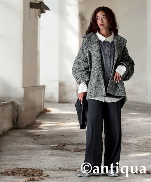 antiqua patterntorsoアウター antiqua（アンティカ） 「patterntorso」チェスターコート ONESIZE