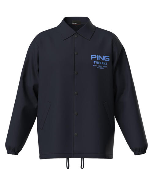 PING ゴルフ　ライトジャケット PING ゴルフ メンズジャケット（色：ブルー系）｜メンズウエア